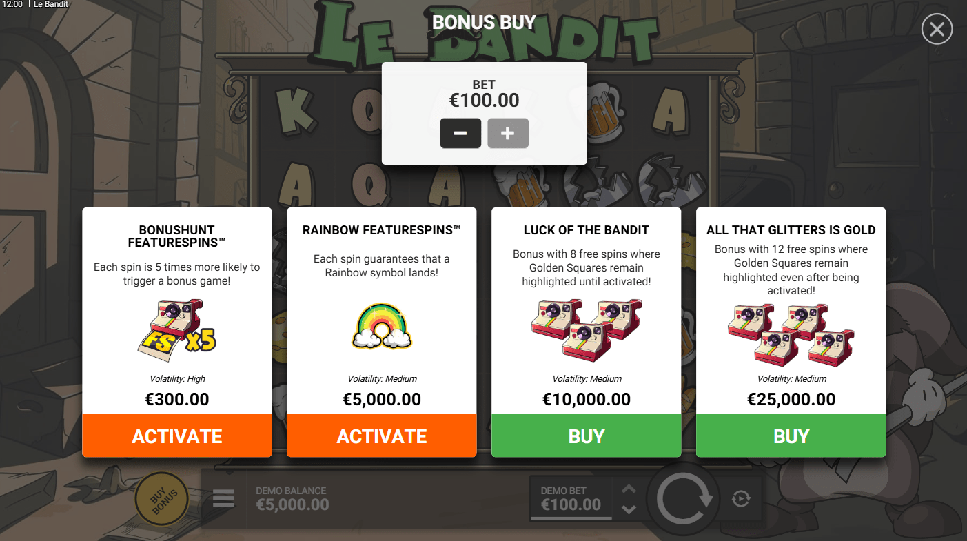Игровое поле Le Bandit